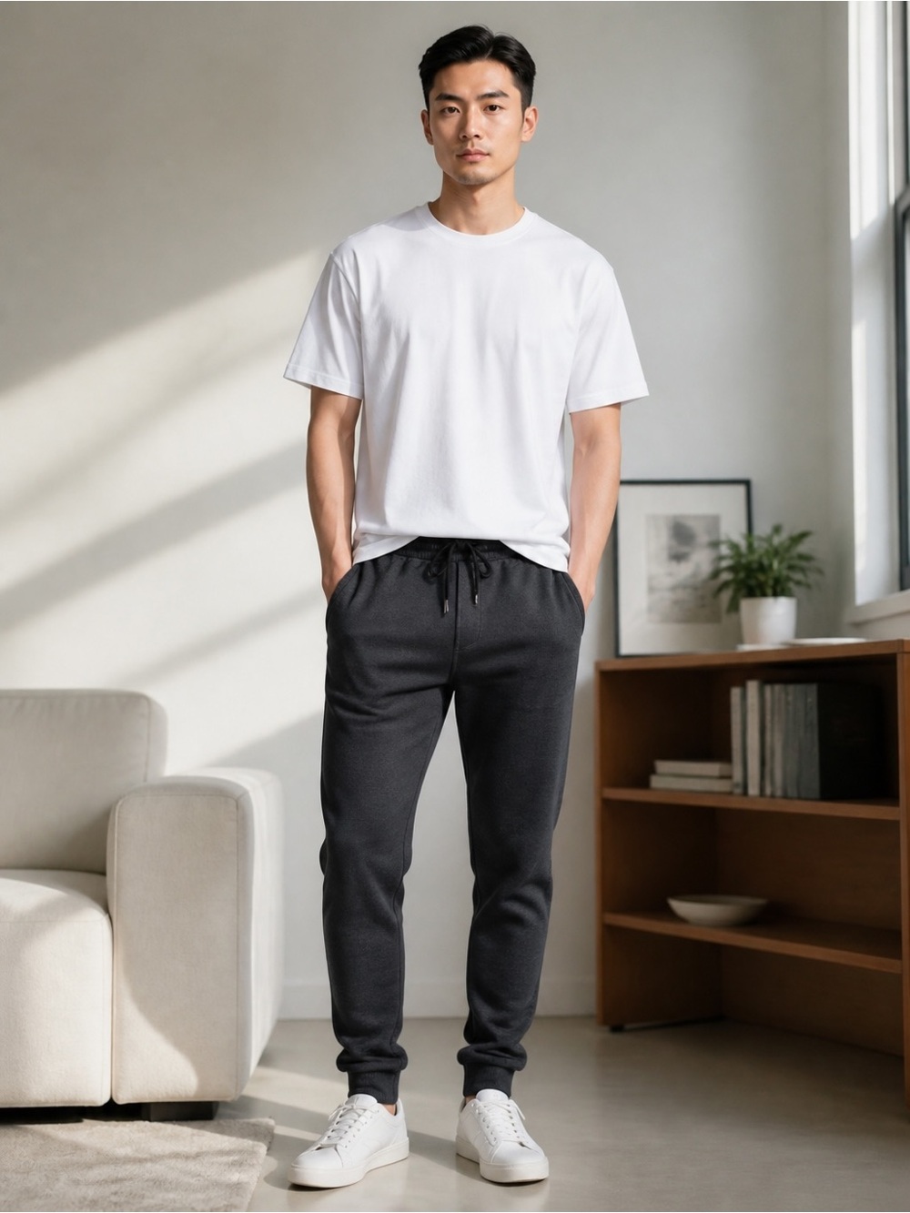 SPYDER Men’s Bonded Fleece Jogger Pants New | Small Gray Activewear Performance